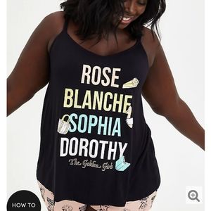 Torrid Golden Girls sleep tank size 5